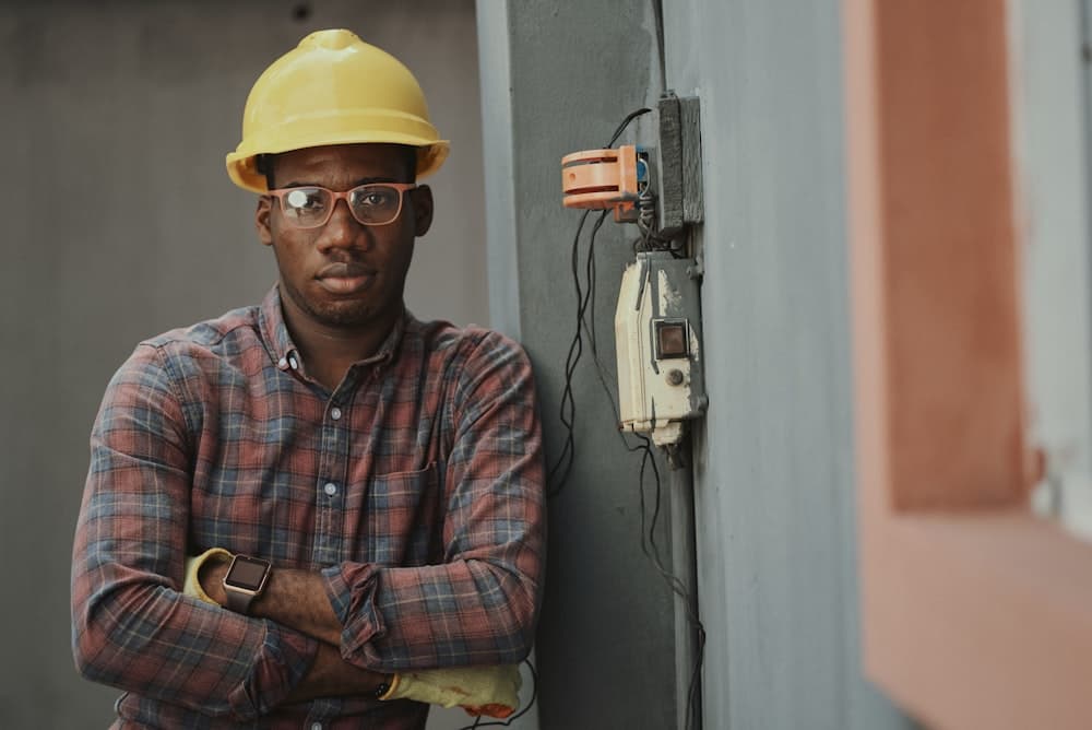 A member of the Norfeld Building Supply yard crew